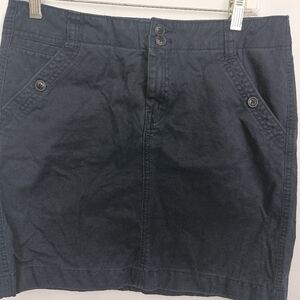 2/$30 TOMMY HILFIGER Navy Blue Button-Front Denim Casual Skirt (#96)